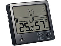 FreeTec Raumklima-Thermometer mit Hygrometer mit Alarmfunktion; Funk-Wetterstationen mit Außensensoren 