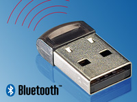 FreeTec Ultra-Mini Bluetooth-USB-Adapter, Klasse II, EDR+CSR, 10m