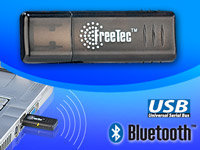 FreeTec Bluetooth Mini-USB-Adapter Klasse II 20m